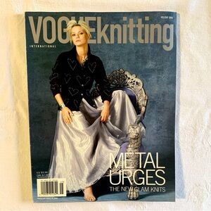 VOGUE Knitting International Knit Patterns Magazine Metal Urges Glam Knits 2004